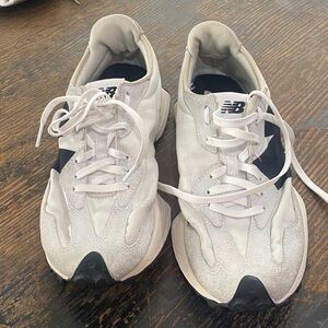 New Balance White and Black Women's Athletic Sneakers